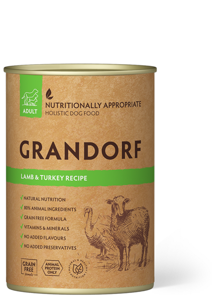 GRANDORF Dog Lamb & Turkey 400g